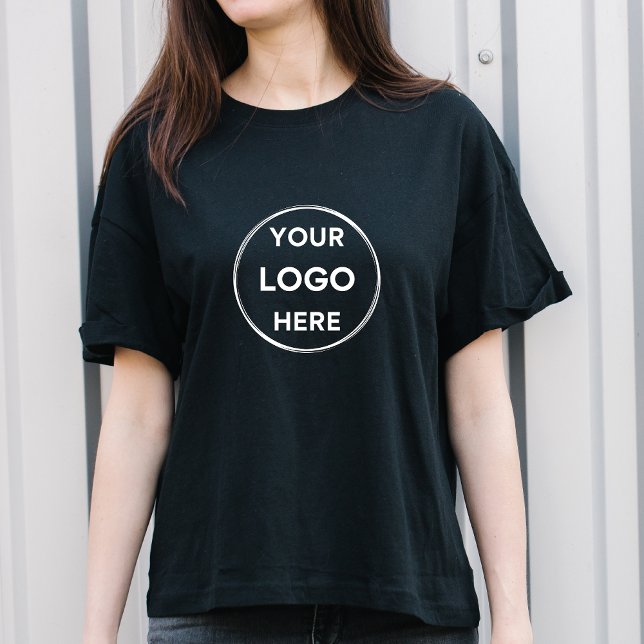 Your Logo Modern Business Company Staff T-Shirt (Creator Uploaded)