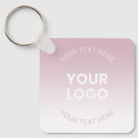 Your Logo | Modern Dusty Pink & White Ombre