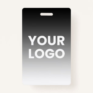 Your Logo & Modern Editable Colour Gradient ID Badge