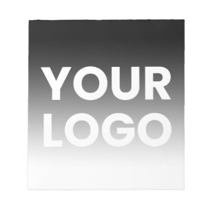 Your Logo & Modern Editable Colour Gradient Notepad