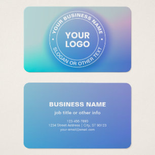 Your Logo Modern Fading Colour Ombre & White Tex