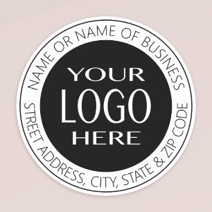 YOUR LOGO   Modern Return Address or Product Label