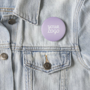Your Logo & Modern Simple Ombre   Dark Gray 6 Cm Round Badge