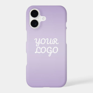 Your Logo & Modern Simple Ombre Lavender