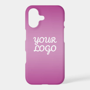 Your Logo & Modern Simple Ombre   Purple