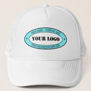 Your Logo Name Promotional Personalised Stamp Trucker Hat