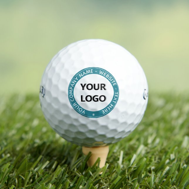 Your Logo Name Text Personalised Golf Balls Gift (Insitu Tee)