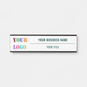 Your Logo Name Title Door Sign - Choose Colours