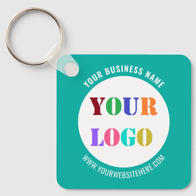 Your Logo Name Website Colours Keychain Promotiona (Front)