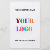 Your Logo Name Website Promotional Business Flyer (Back)