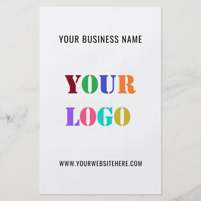Your Logo Name Website Promotional Business Flyer (Front)