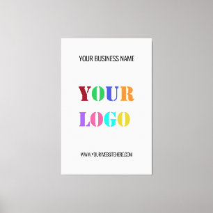 Your Logo Name Website Promotional Canvas Print
