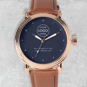 Your Logo Navy Blue Business Corporate Watch