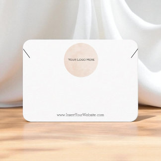 Your Logo Necklace Display Card Large