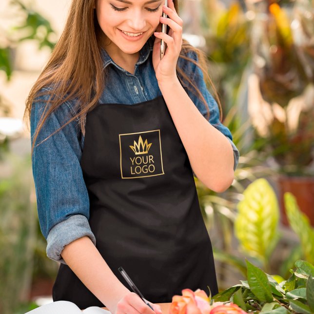 Your Logo on Any Colour Background Apron (Creator Uploaded)