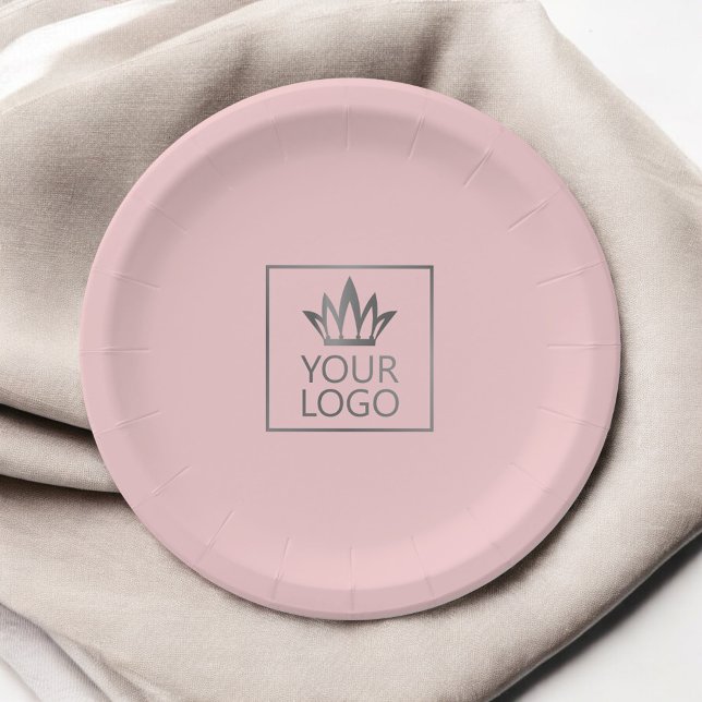 Your Logo on Any Colour Background Paper Plate (Creator Uploaded)
