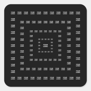 Your Logo or Any Design/Image   Square Pattern  Square Sticker