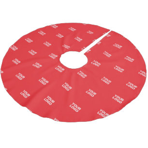 Your Logo or any Image/Design Automatically Tiled Brushed Polyester Tree Skirt