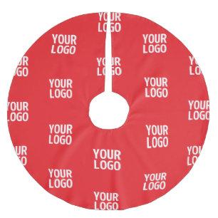 Your Logo or any Image/Design Automatically Tiled Brushed Polyester Tree Skirt