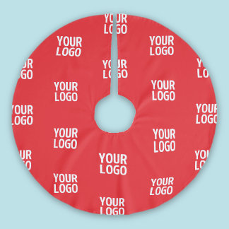 Your Logo or any Image/Design Automatically Tiled Brushed Polyester Tree Skirt