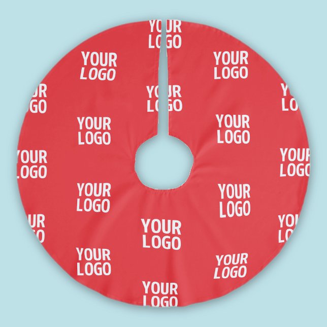 Your Logo or any Image/Design Automatically Tiled Brushed Polyester Tree Skirt (Creator Uploaded)