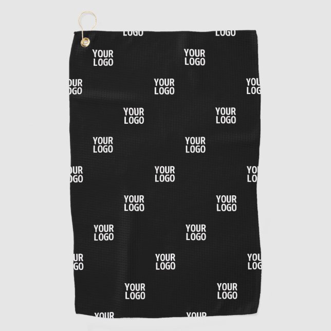 Your Logo or Any Image | Diagonal Stripes  Golf Towel (Front)