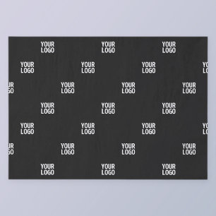 Your Logo or Any Image   Diagonal Stripes  Tissue Paper