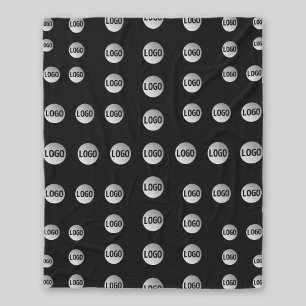 Your Logo or Any Image Unique Modern Pattern Fleece Blanket