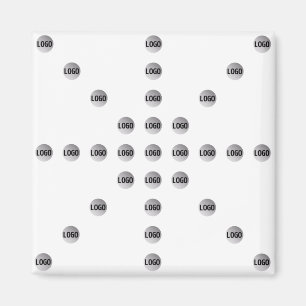 Your Logo or Any Uploaded Image   Star Pattern  Magnet