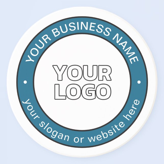 Your Logo or Design & Customisable Circular Text Coaster (Creator Uploaded)