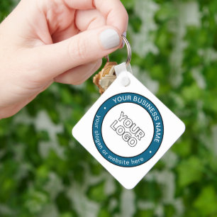 Your Logo or Design & Customisable Circular Text Key Ring