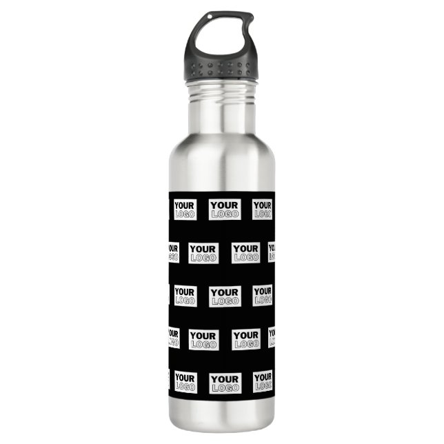 Your Logo or Design | Editable Colour Background  710 Ml Water Bottle (Front)