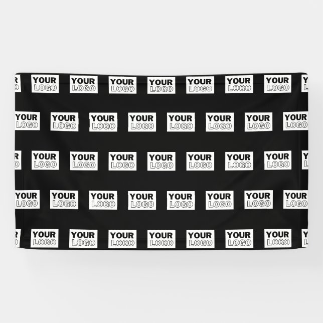 Your Logo or Design | Editable Colour Background  Banner (Horizontal)
