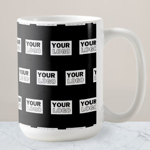 Your Logo or Design Editable Colour Background Coffee Mug