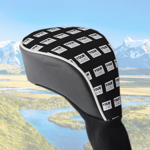 Your Logo or Design Editable Colour Background Golf Head Cover