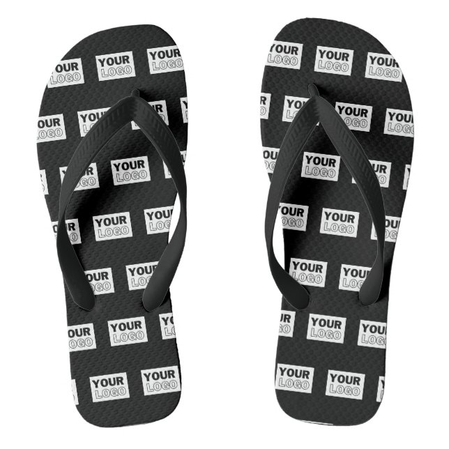 Your Logo or Design | Editable Colour Background  Jandals (Footbed)