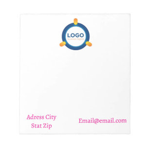 Your Logo or Design Notepad Custom Business