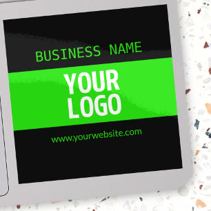 Your Logo or Image   Black & Bright Green