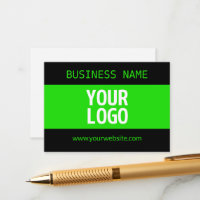 Your Logo or Image | Black & Bright Green