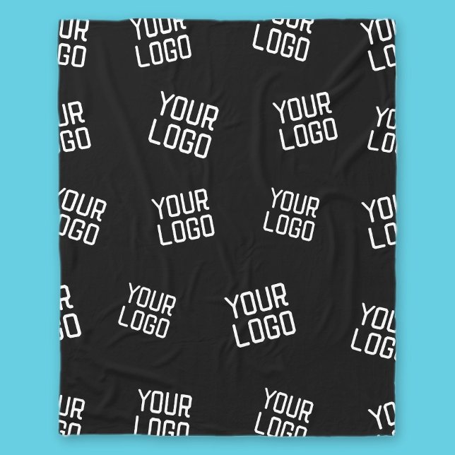 Your Logo or Image | Randomised Looking Template Fleece Blanket (Creator Uploaded)