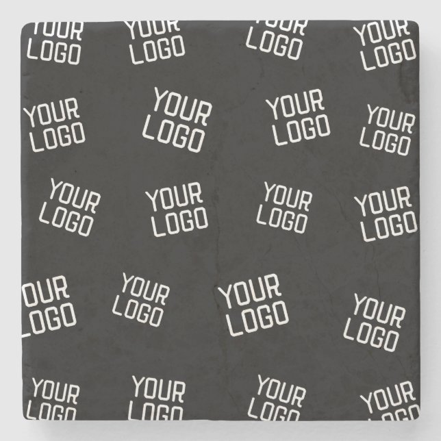 Your Logo or Image | Randomised Looking Template Stone Coaster (Front)