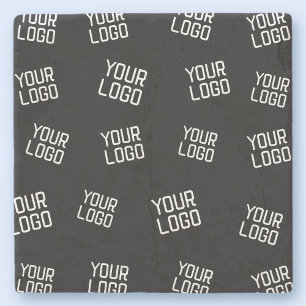 Your Logo or Image Randomised Looking Template Stone Coaster