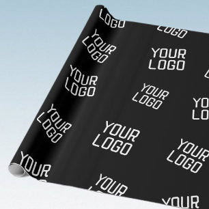 Your Logo or Image   Randomised Looking Template Wrapping Paper