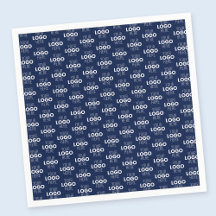 Your Logo or Image Repeating Pattern | Navy Blue