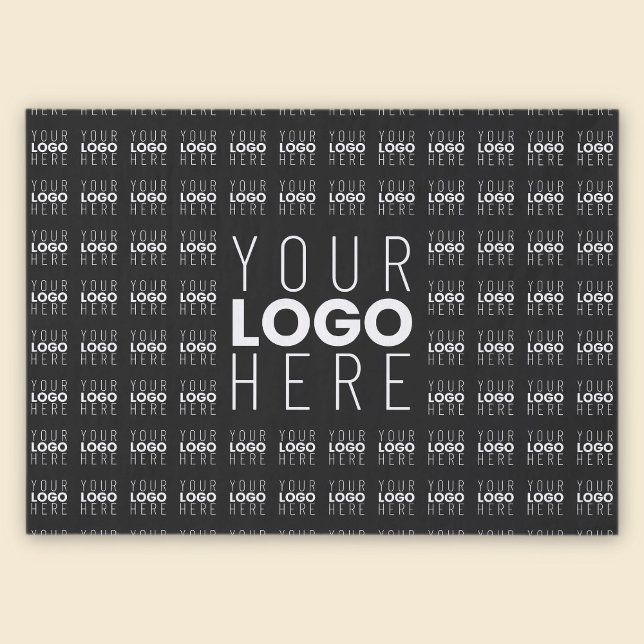 Your Logo or Image Tiled Pattern Large Centre Logo Tissue Paper (Creator Uploaded)