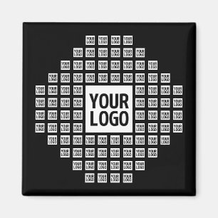 Your Logo or Image   Unique Modern Pattern Magnet
