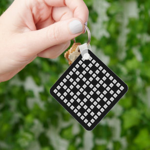 Your Logo or Image Unique Repeating Pattern Key Ring