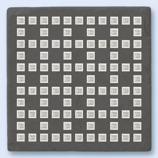 Your Logo or Image Unique Repeating Pattern Stone Coaster (Creator Uploaded)