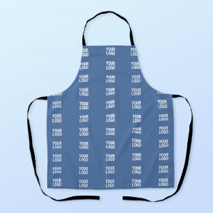 Your Logo or Image Vertical Stripes Pattern Apron