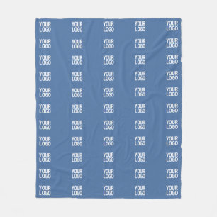 Your Logo or Image    Vertical Stripes Pattern  Fleece Blanket
